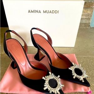 Amina Muaddi Begum Slingback Pumps